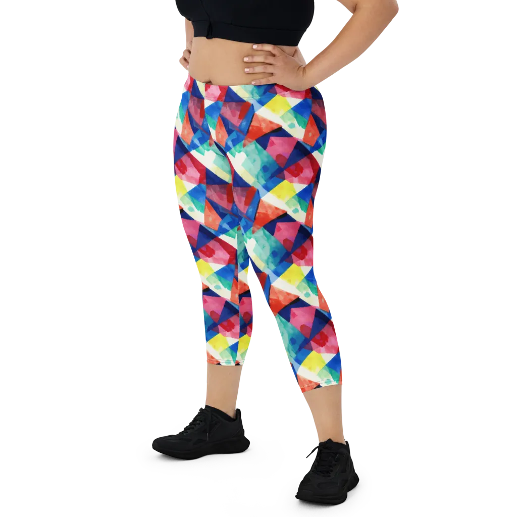 Chromatic Collage on Capri Leggings — Print file