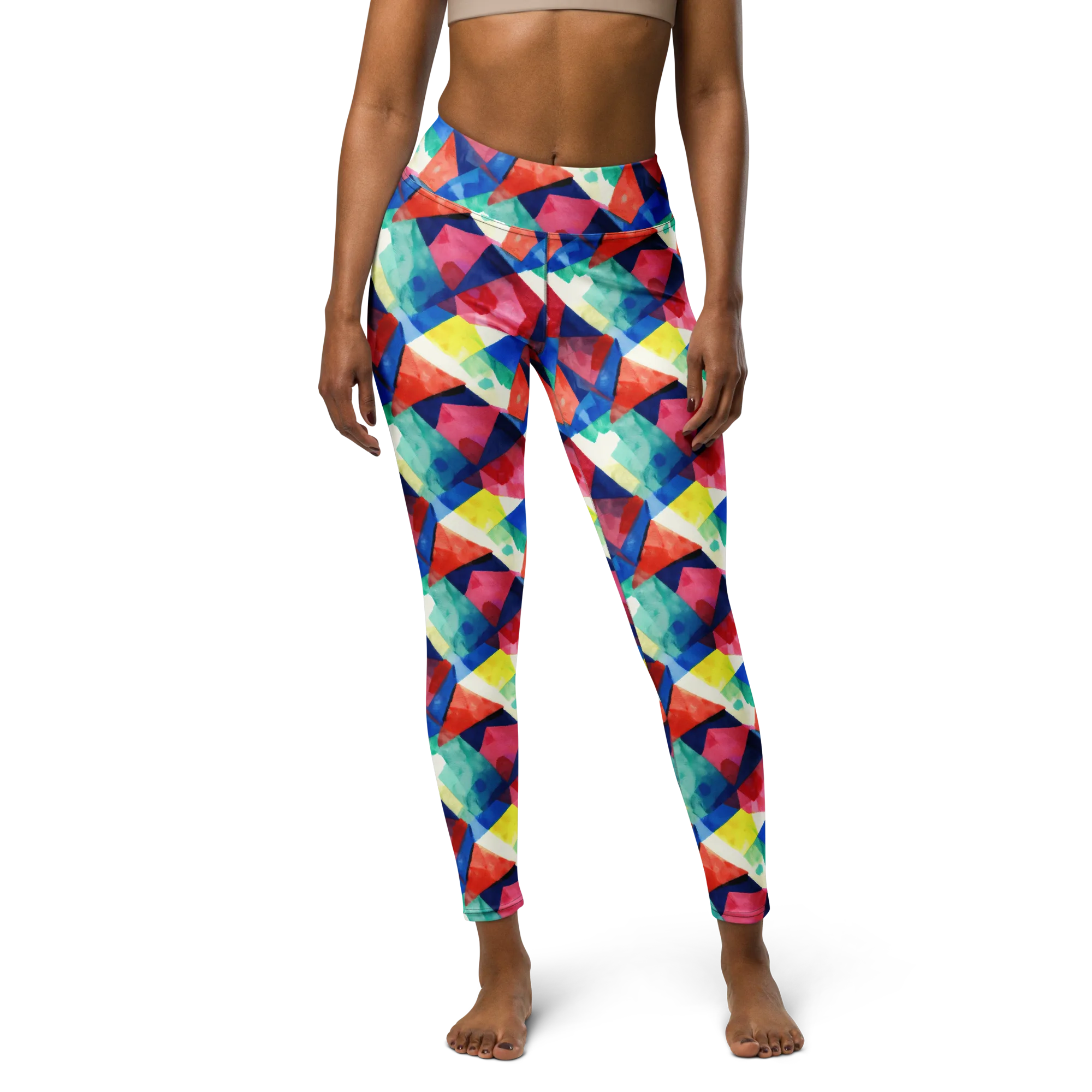 Chromatic Collage on Yoga Leggings — Print file