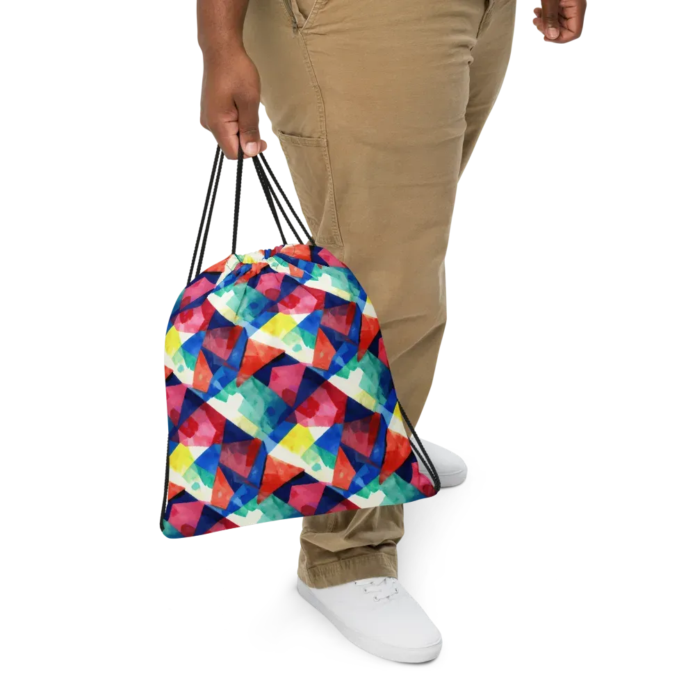 Chromatic Collage on Drawstring Bag — Print file