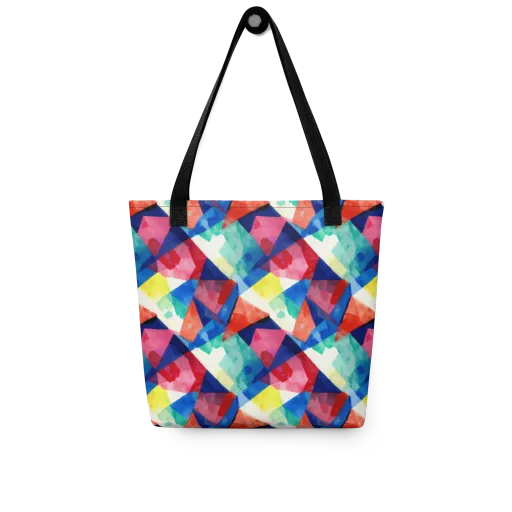 Chromatic Collage on a Tote Bag