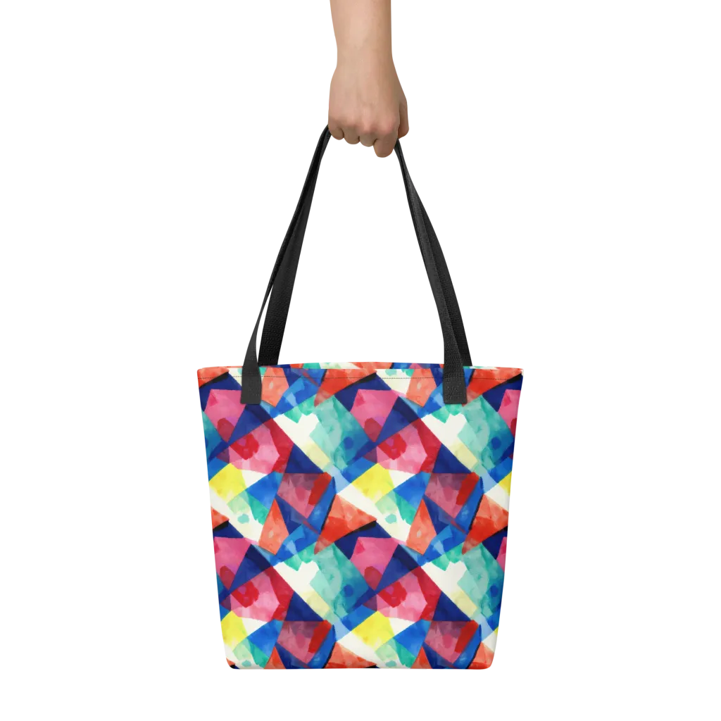 Chromatic Collage on Tote Bag — Print file