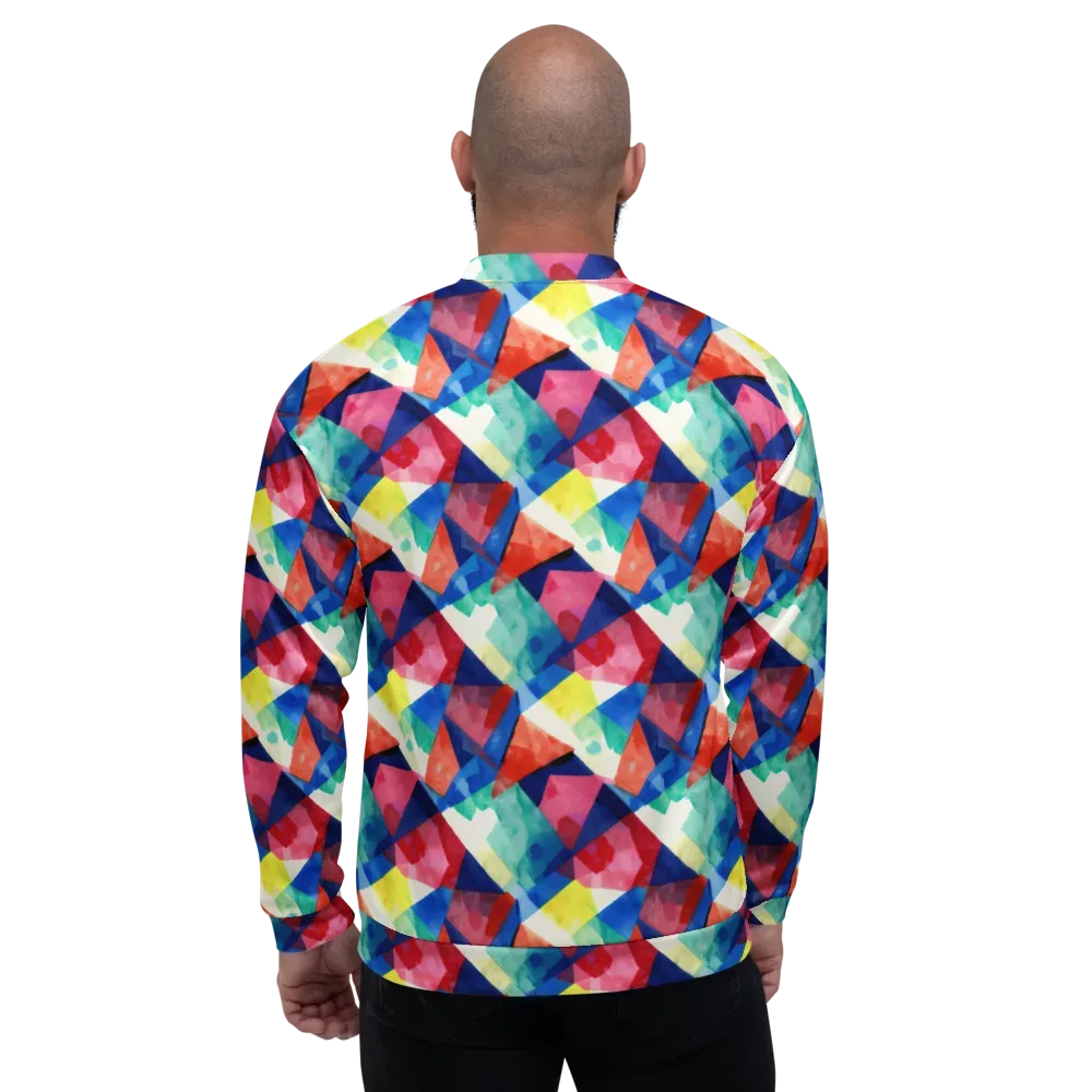 Chromatic Collage on Bomber Jacket — Back