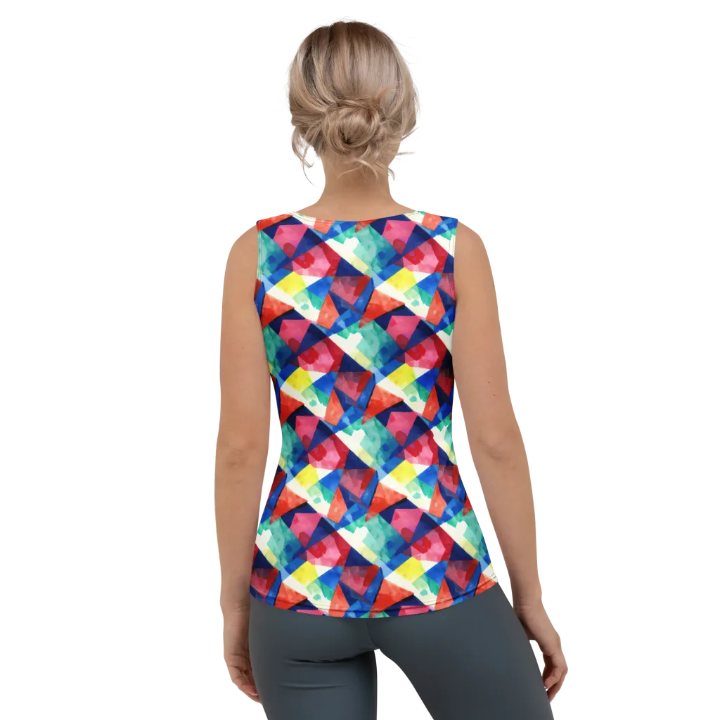 Chromatic Collage on Women's Tank Top — Back