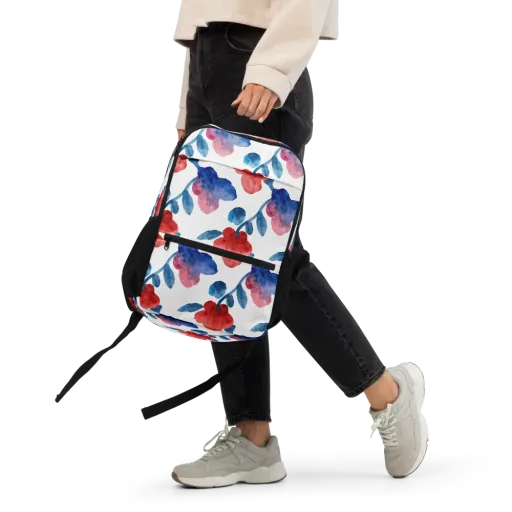Blue Bloom Reverie on a Utility Backpack