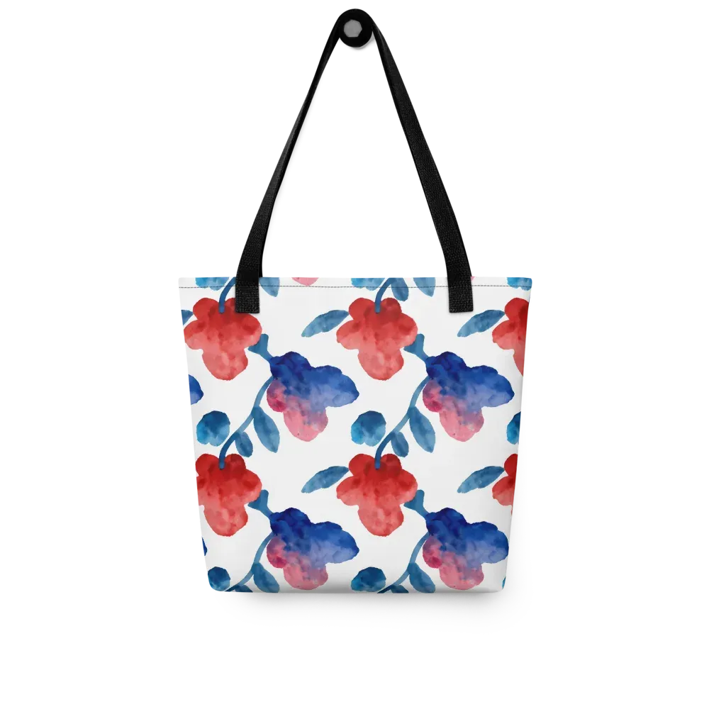Blue Bloom Reverie on Tote Bag — Front