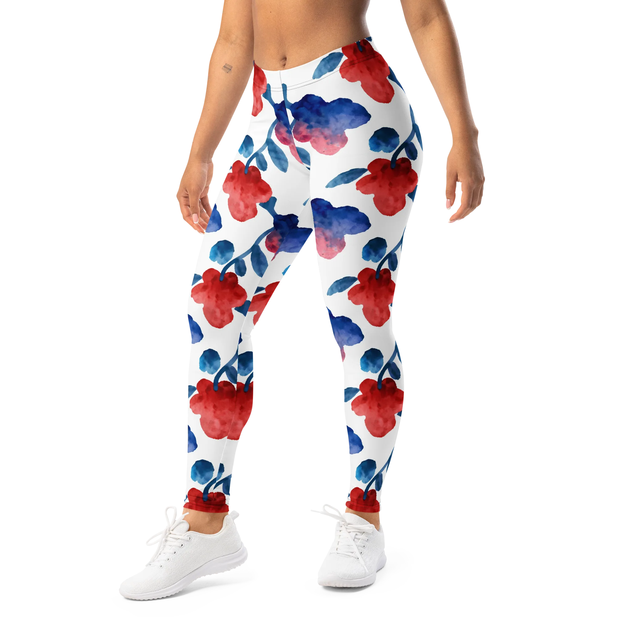 Blue Bloom Reverie on Leggings — Print file