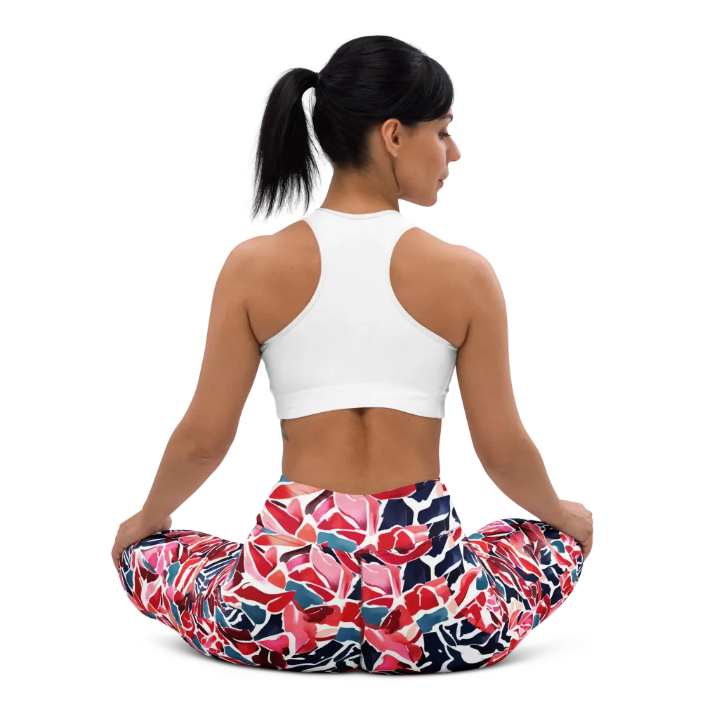 Petal Voltage on Yoga Leggings — Back waist