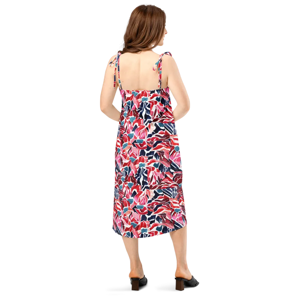 Petal Voltage on Slip Dress — Back