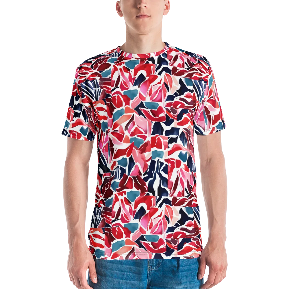 Petal Voltage on Men's Crew Neck T-Shirt — Front