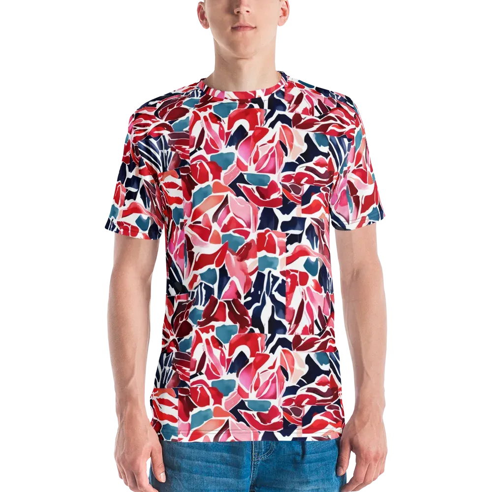 Petal Voltage on Men's Crew Neck T-Shirt — Front