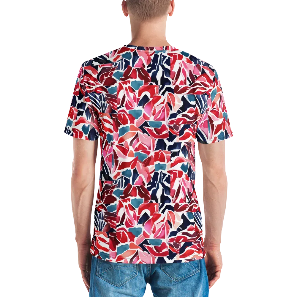 Petal Voltage on Men's Crew Neck T-Shirt — Back