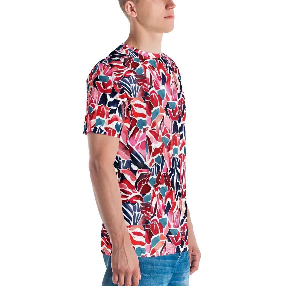 Petal Voltage on Men's Crew Neck T-Shirt — Right