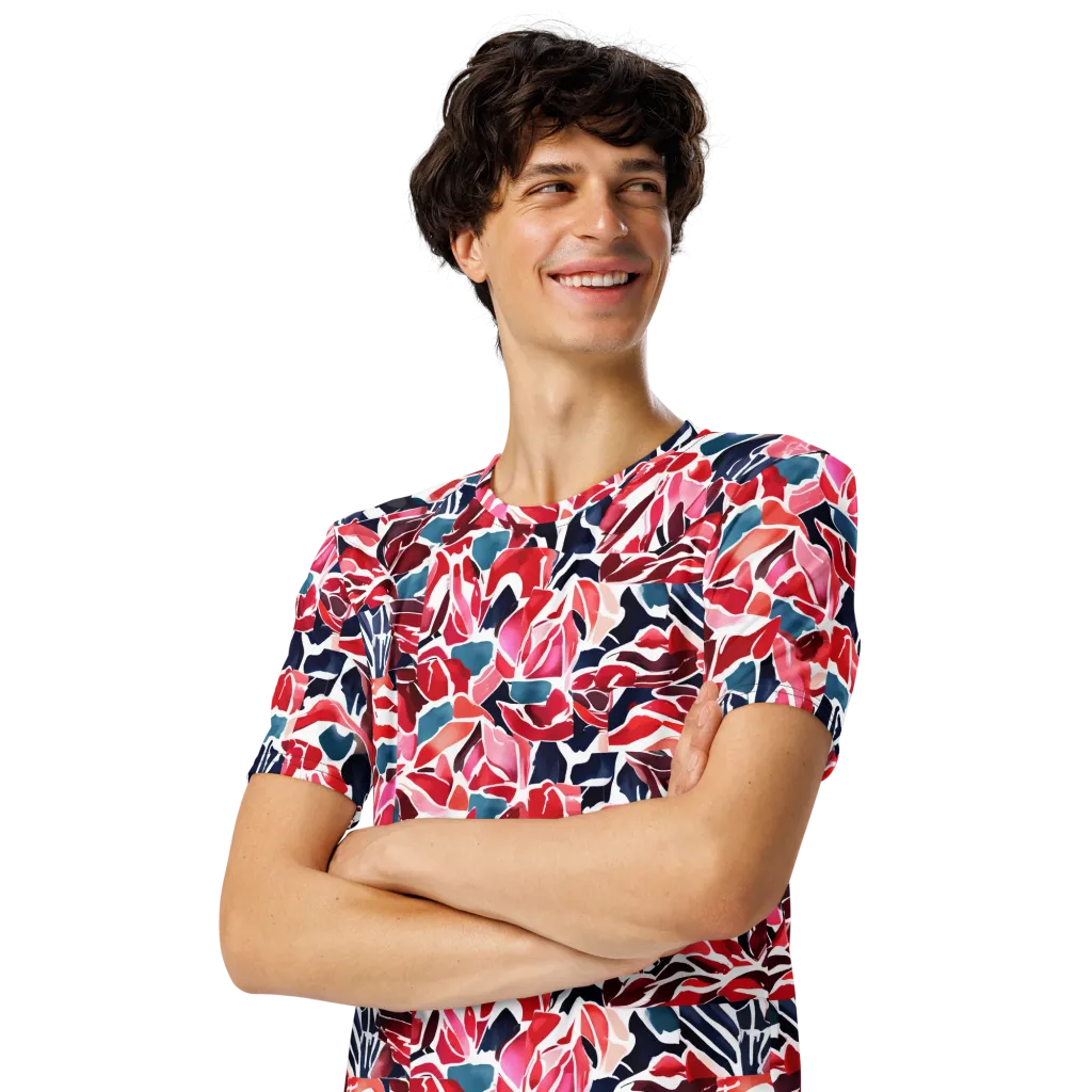 Petal Voltage on Men's Crew Neck T-Shirt — Front print