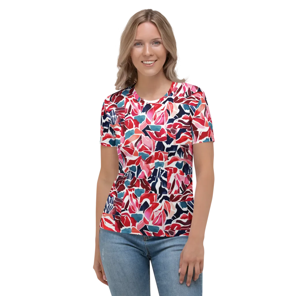 Petal Voltage on Women's Crew Neck T-Shirt — Front