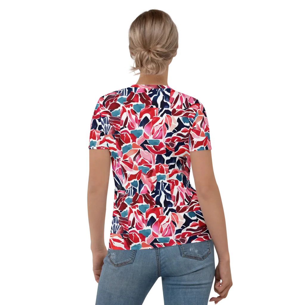 Petal Voltage on Women's Crew Neck T-Shirt — Back