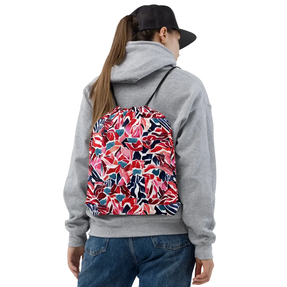 Petal Voltage on Drawstring Bag — Front