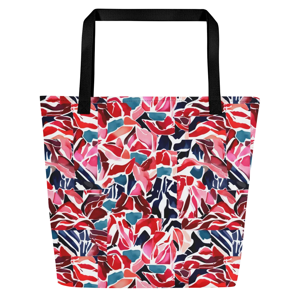 Petal Voltage on Large Tote Bag W/ Pocket — Front