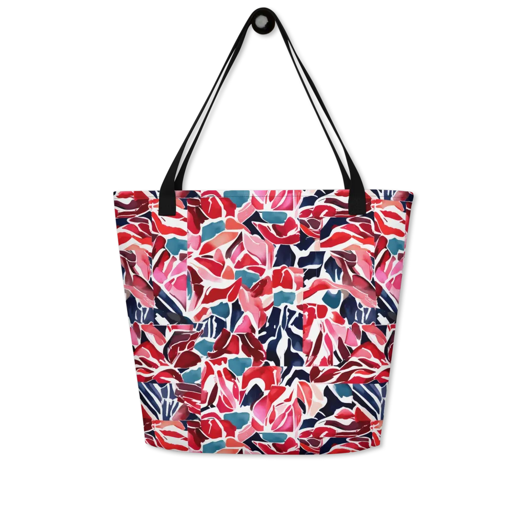 Petal Voltage on Large Tote Bag W/ Pocket — Print file