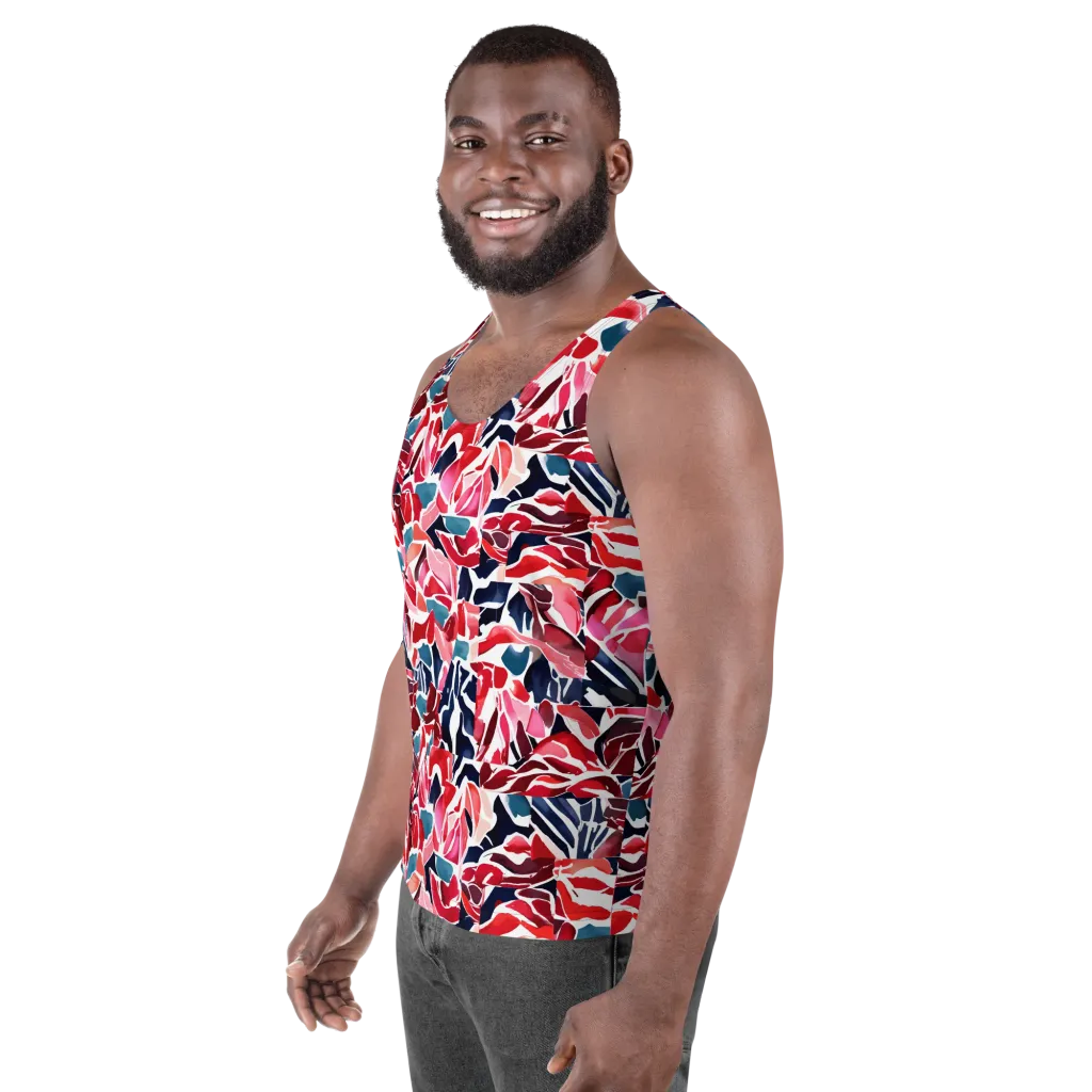Petal Voltage on Men's Tank Top — Left Front