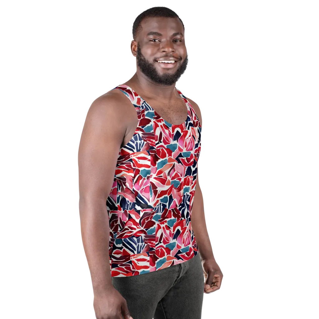 Petal Voltage on Men's Tank Top — Right Front