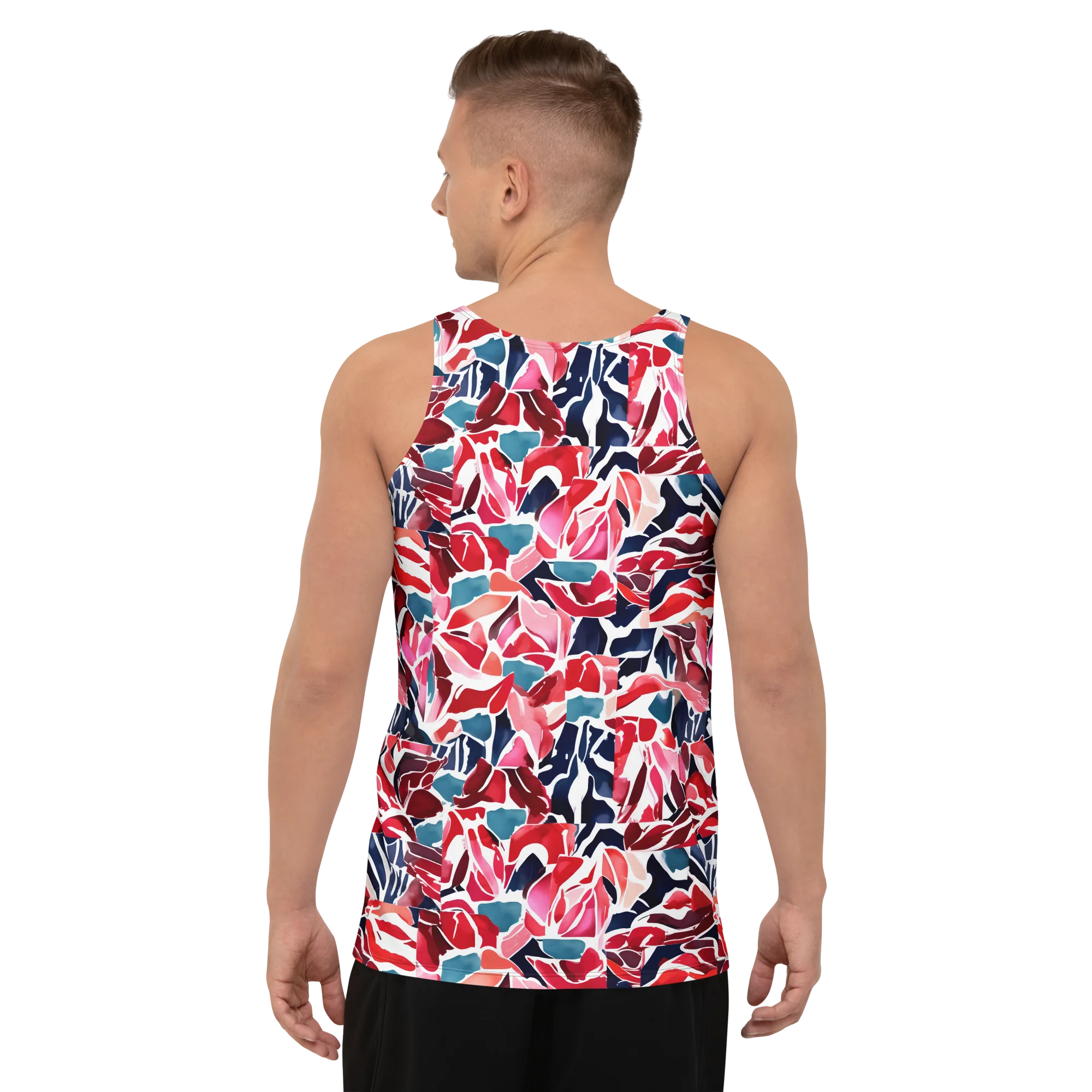 Petal Voltage on Men's Tank Top — Back print