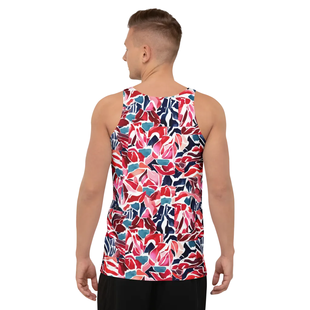 Petal Voltage on Men's Tank Top — Back print
