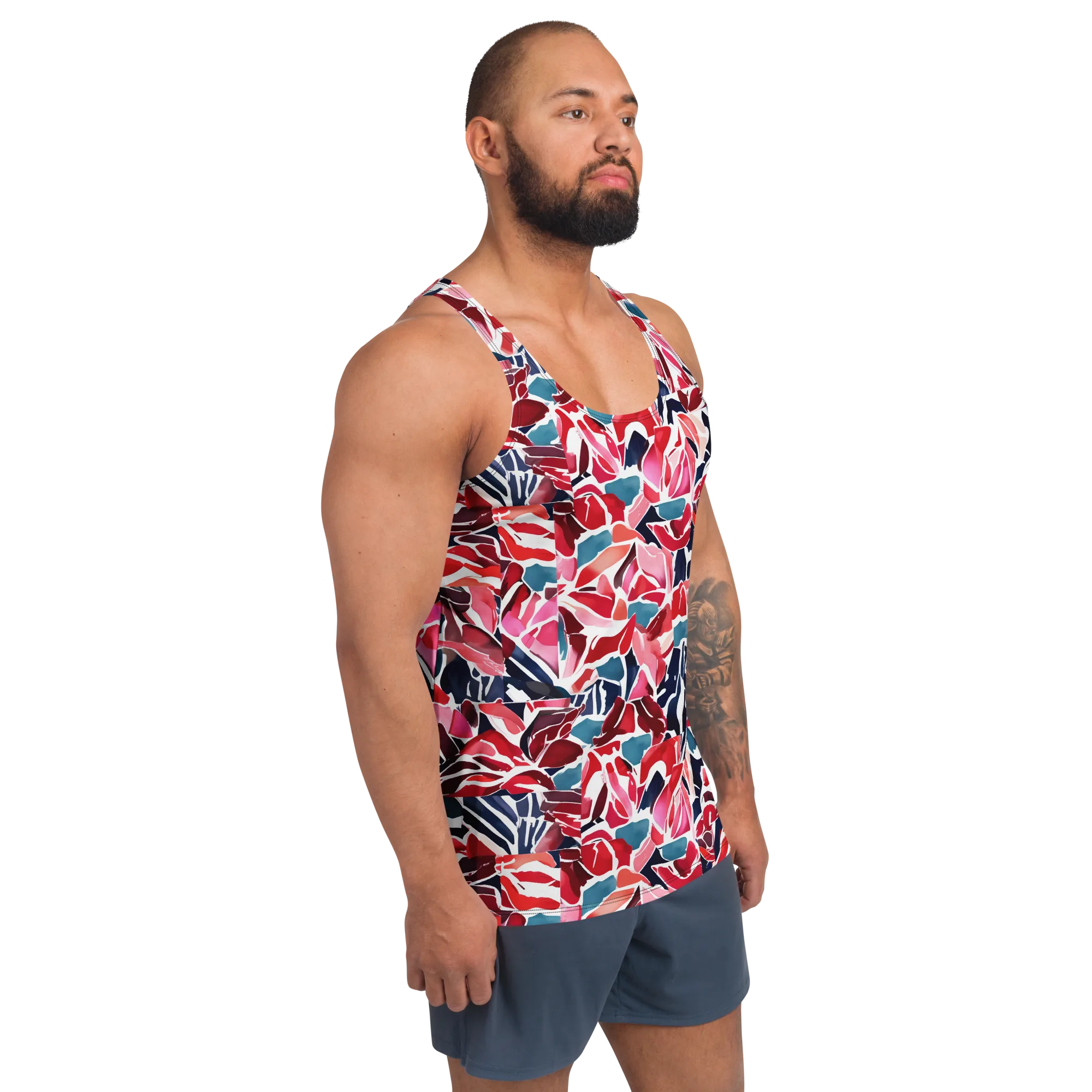 Petal Voltage on Men's Tank Top — Front print