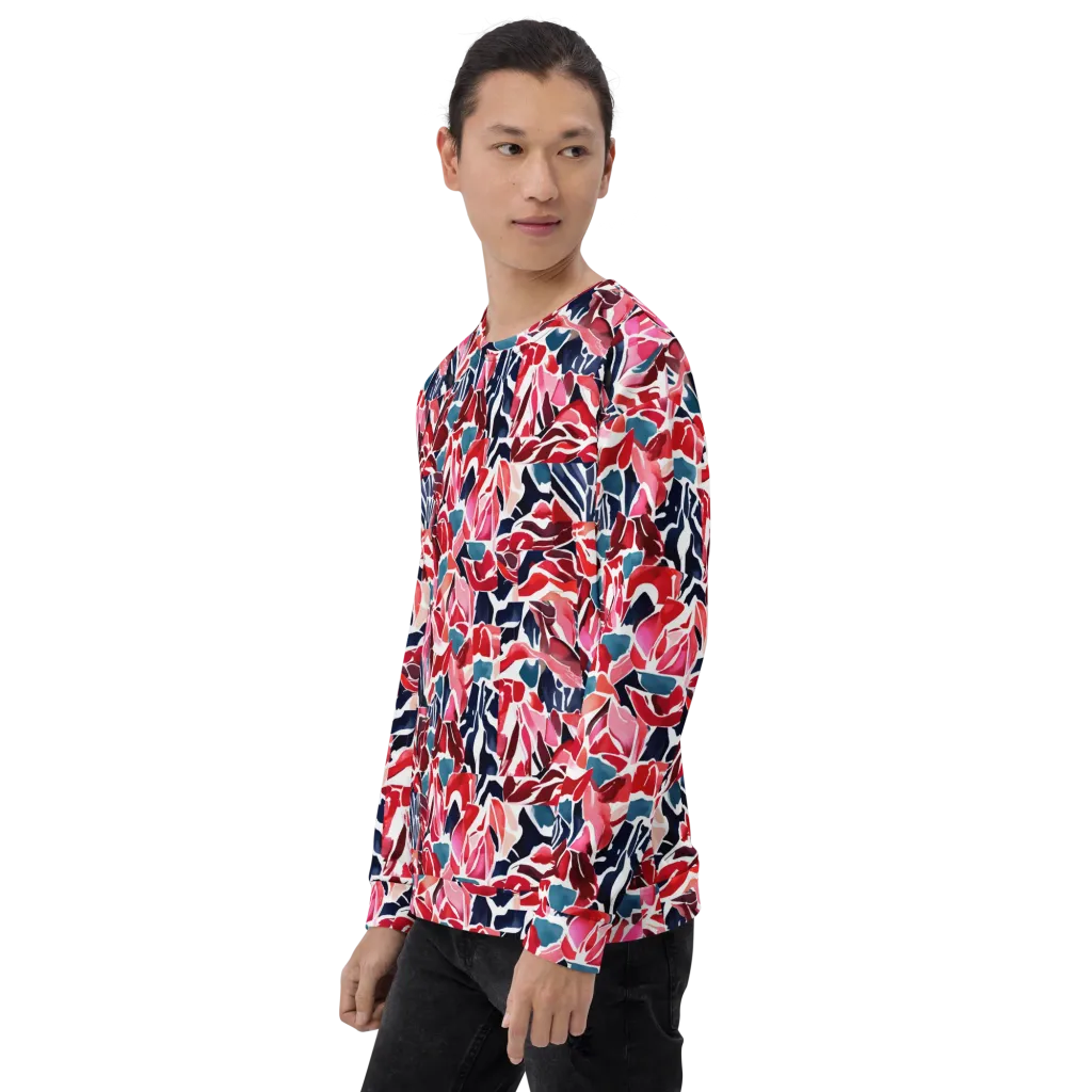 Petal Voltage on Sweatshirt — Left sleeve