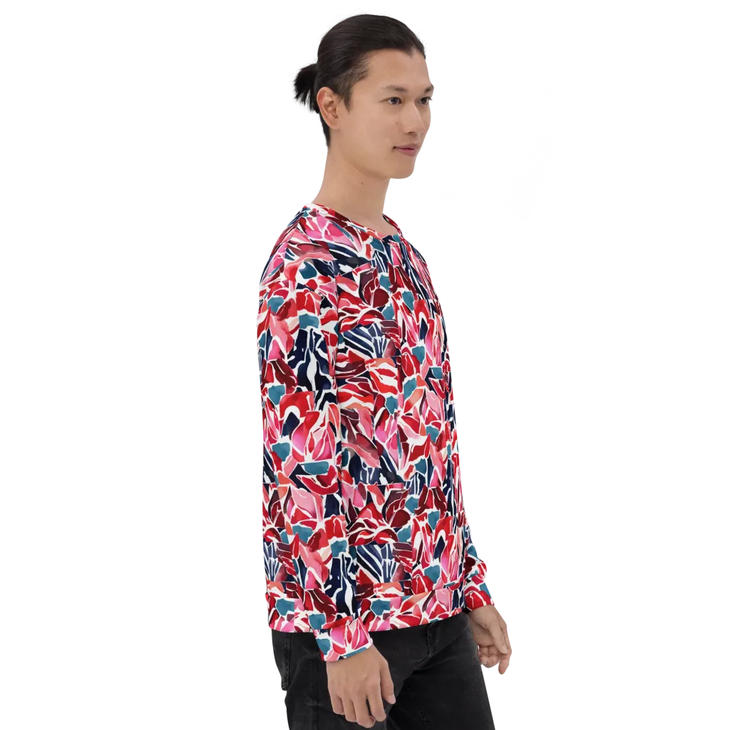 Petal Voltage on Sweatshirt — Right sleeve