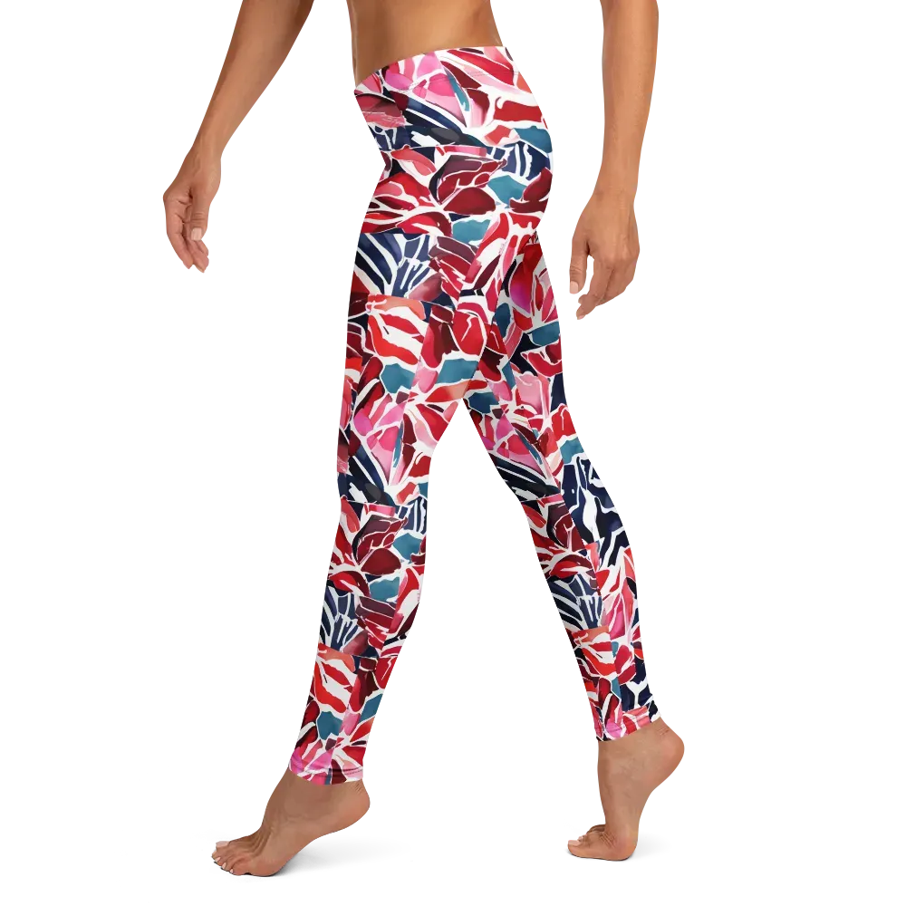 Petal Voltage on Leggings — Left