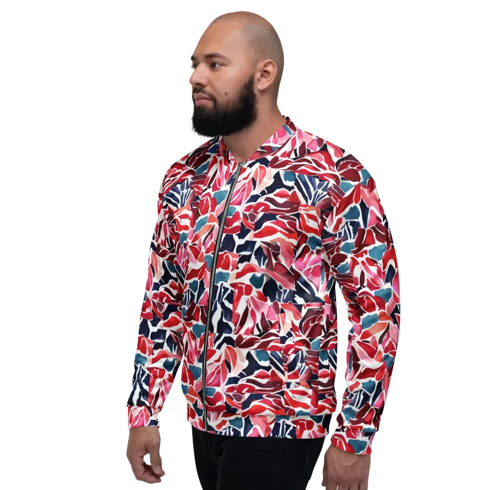 Petal Voltage on Bomber Jacket — Left