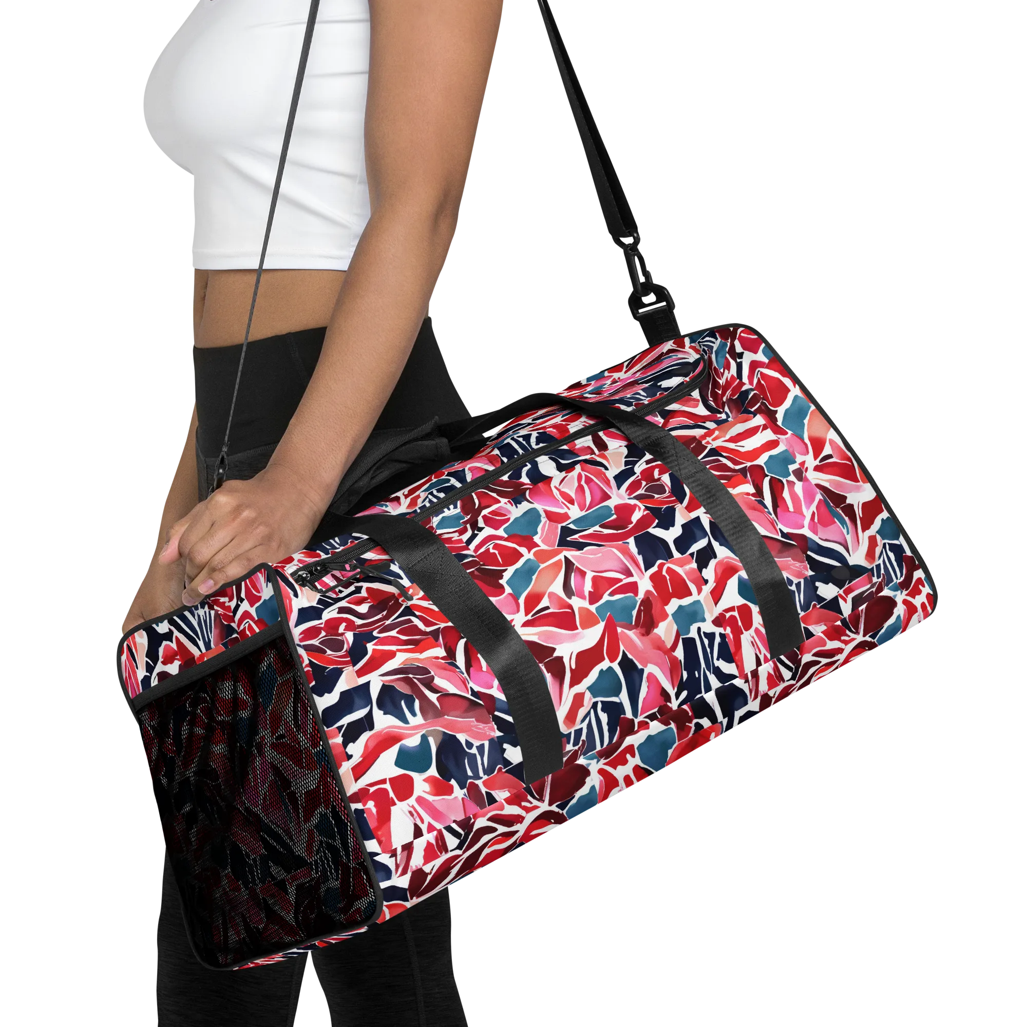 Petal Voltage on Duffle Bag — Front