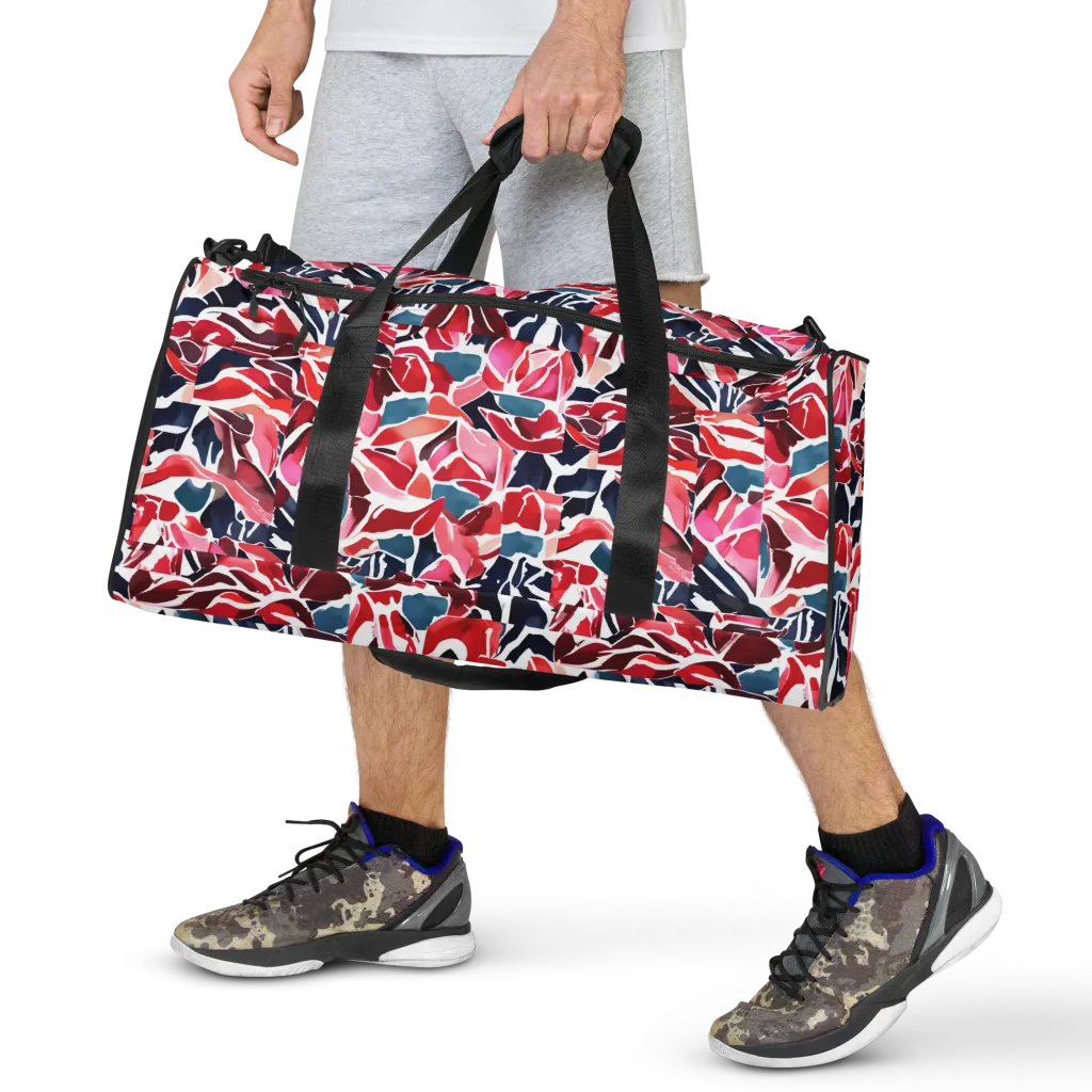 Petal Voltage on Duffle Bag — Front print