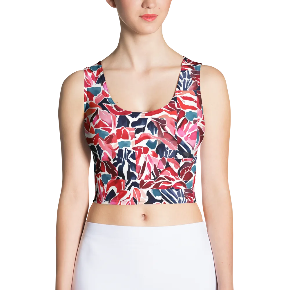 Petal Voltage on Crop Top — Front