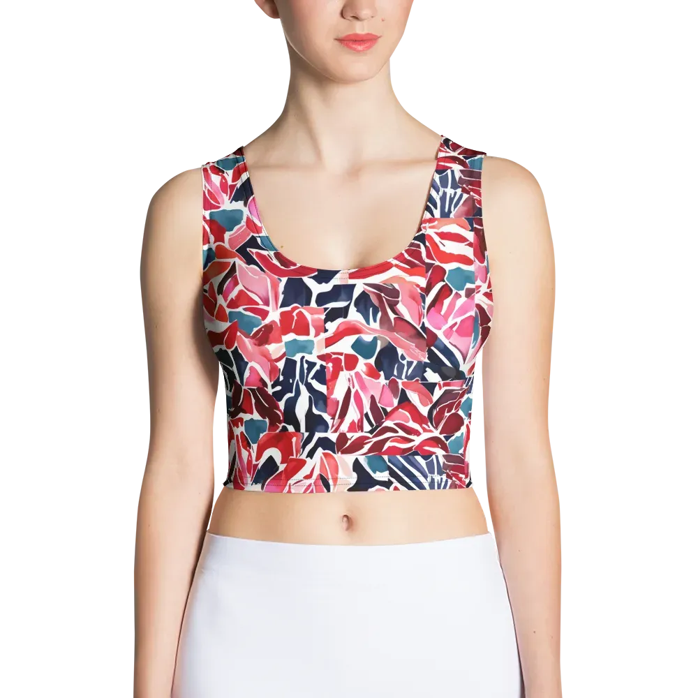 Petal Voltage on Crop Top — Front