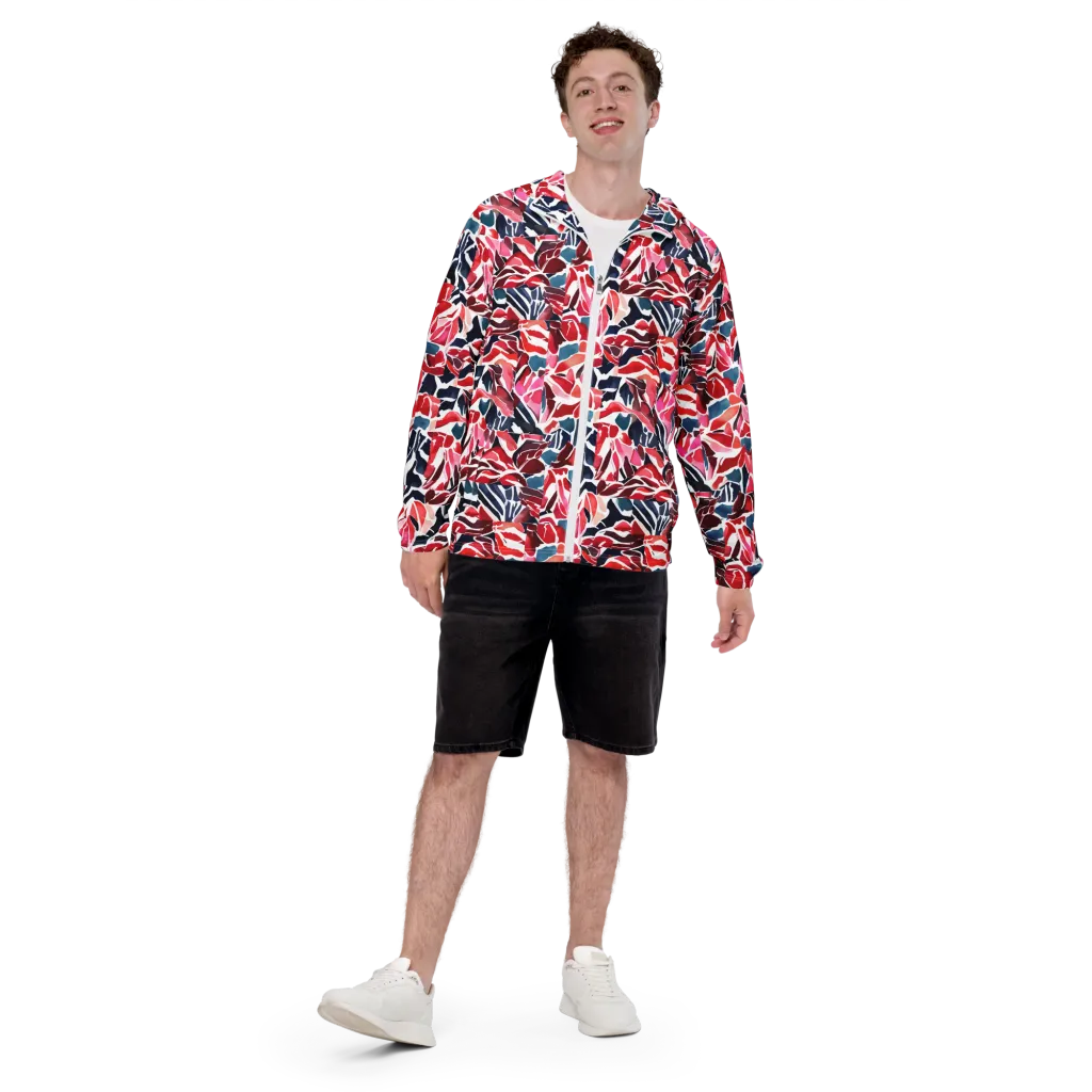 Petal Voltage on Men's Windbreaker — Front print