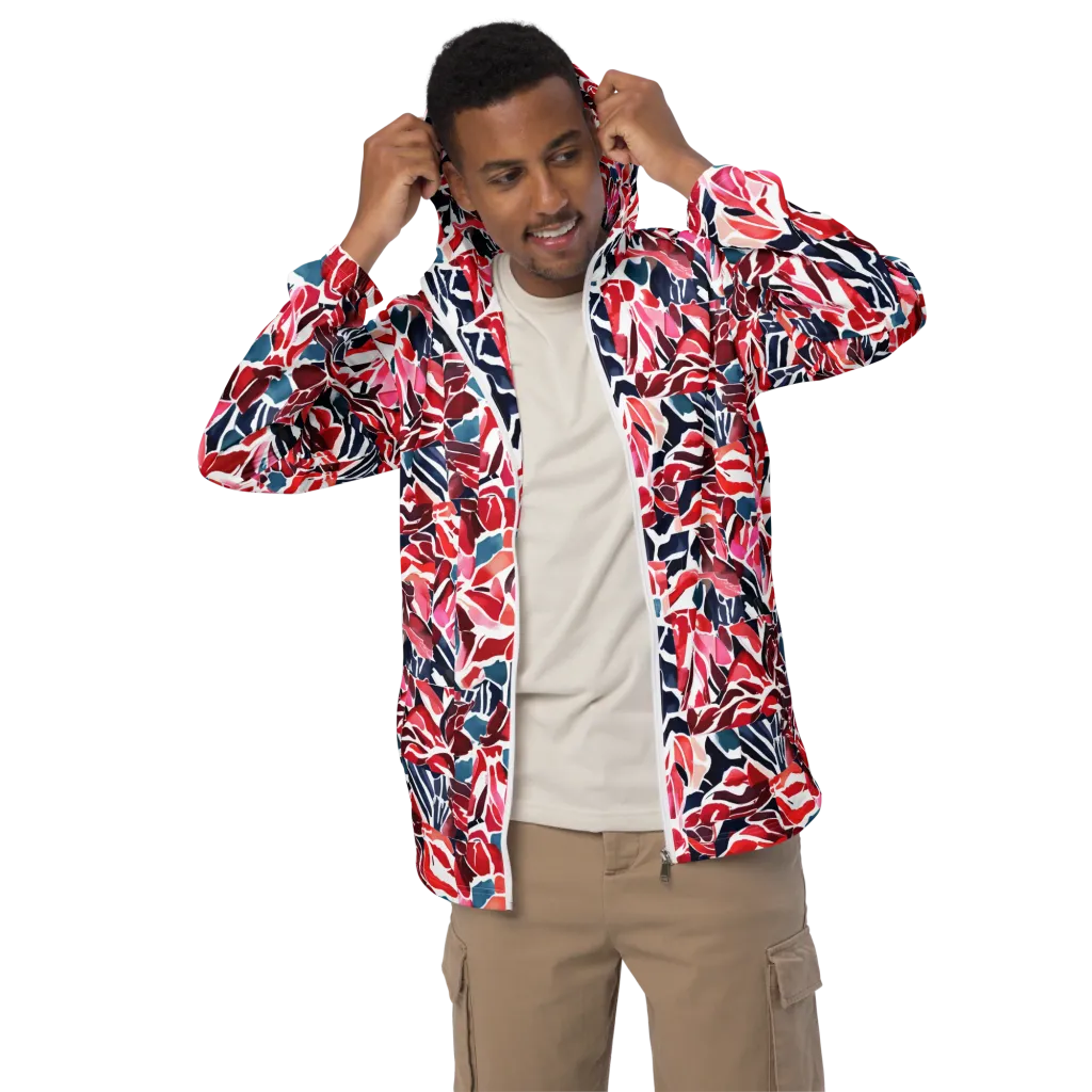 Petal Voltage on Men's Windbreaker — Front 2