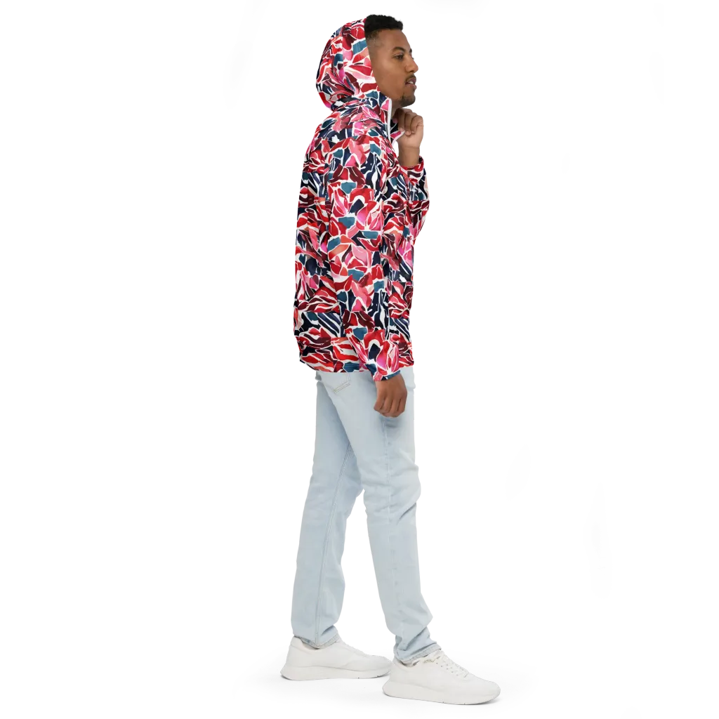 Petal Voltage on Men's Windbreaker — Right