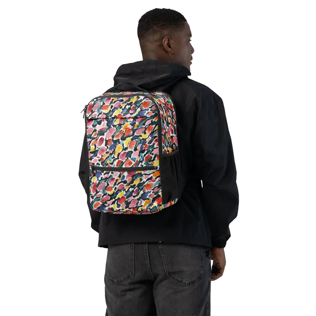 Painted Velocity on Utility Backpack — Back