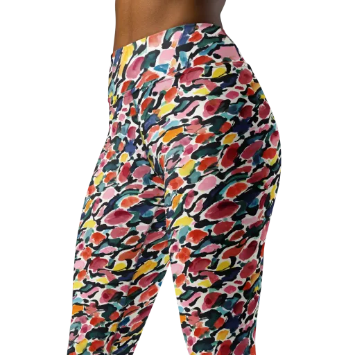 Painted Velocity on a Yoga Leggings