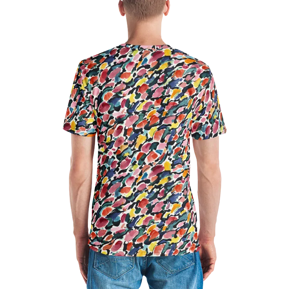 Painted Velocity on Men's Crew Neck T-Shirt — Back
