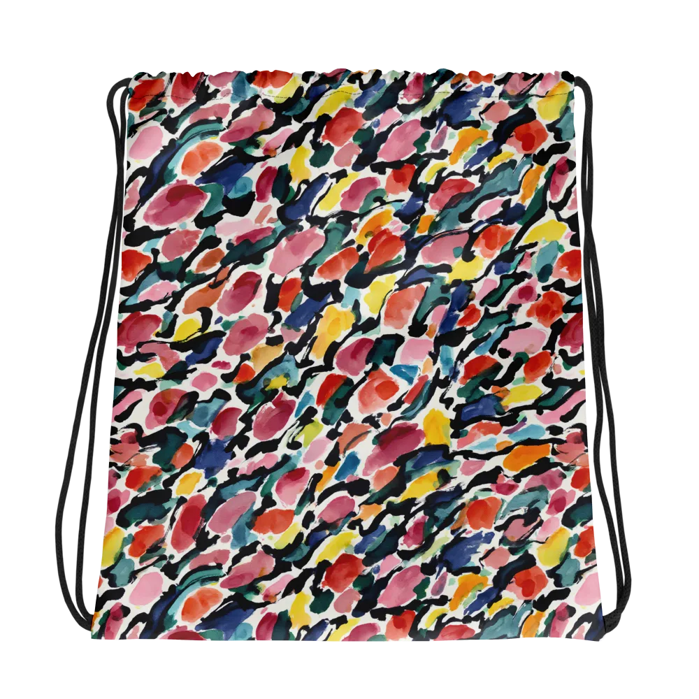 Painted Velocity on Drawstring Bag — Mockup