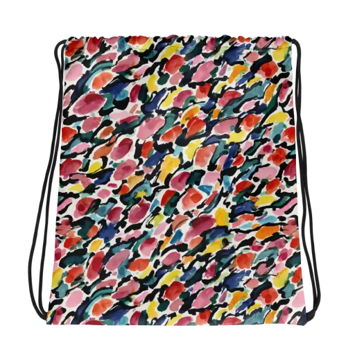 Painted Velocity on a Drawstring Bag