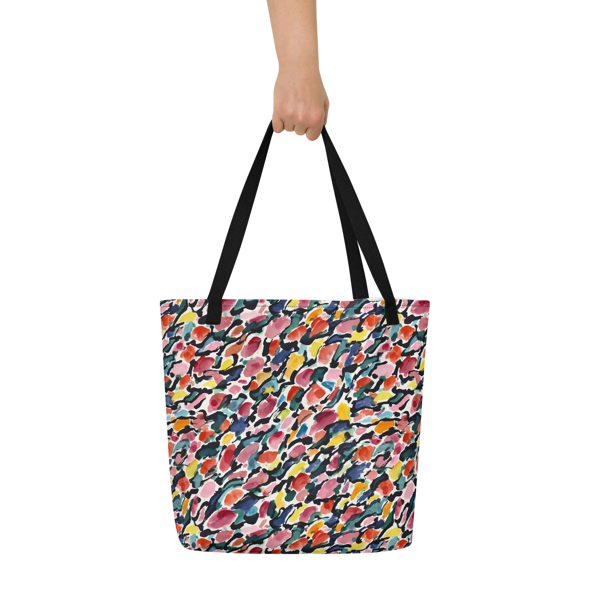 Painted Velocity on Large Tote Bag W/ Pocket — Print file