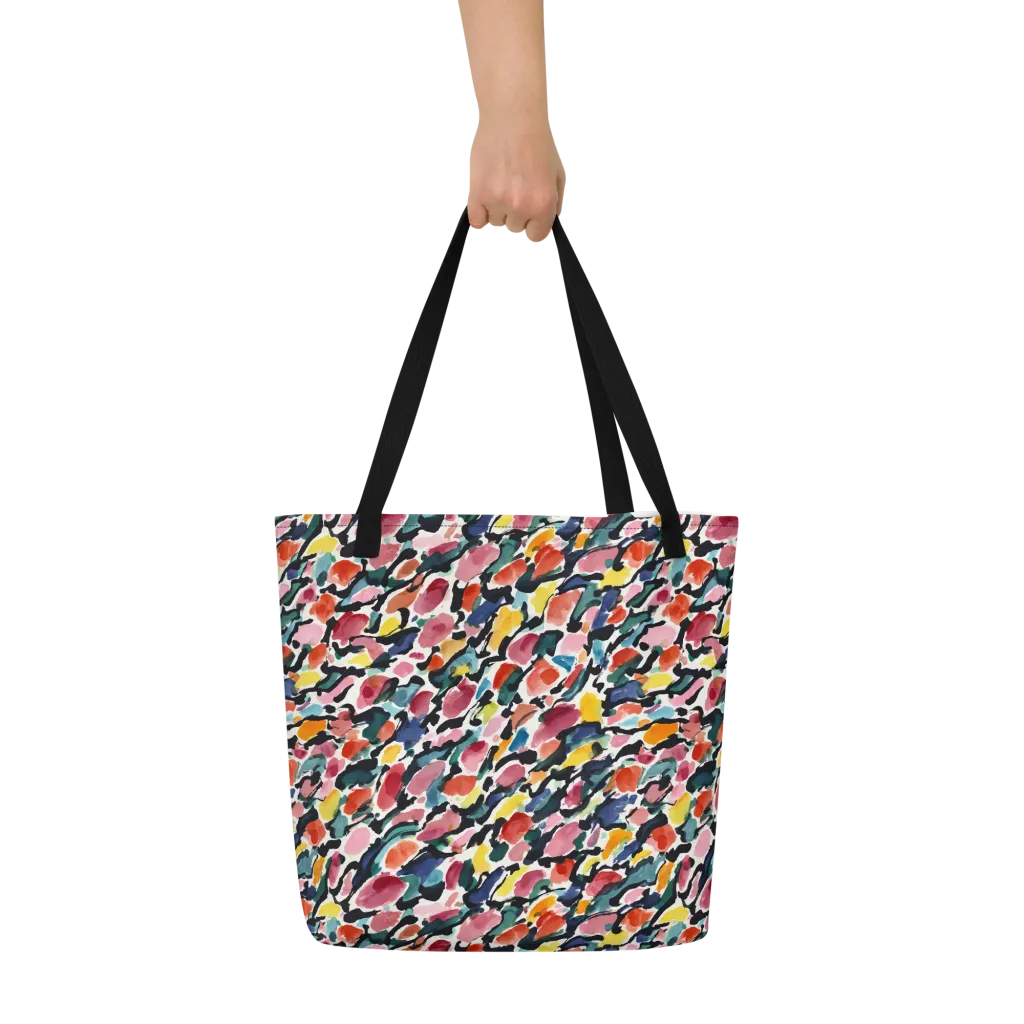 Painted Velocity on Large Tote Bag W/ Pocket — Print file
