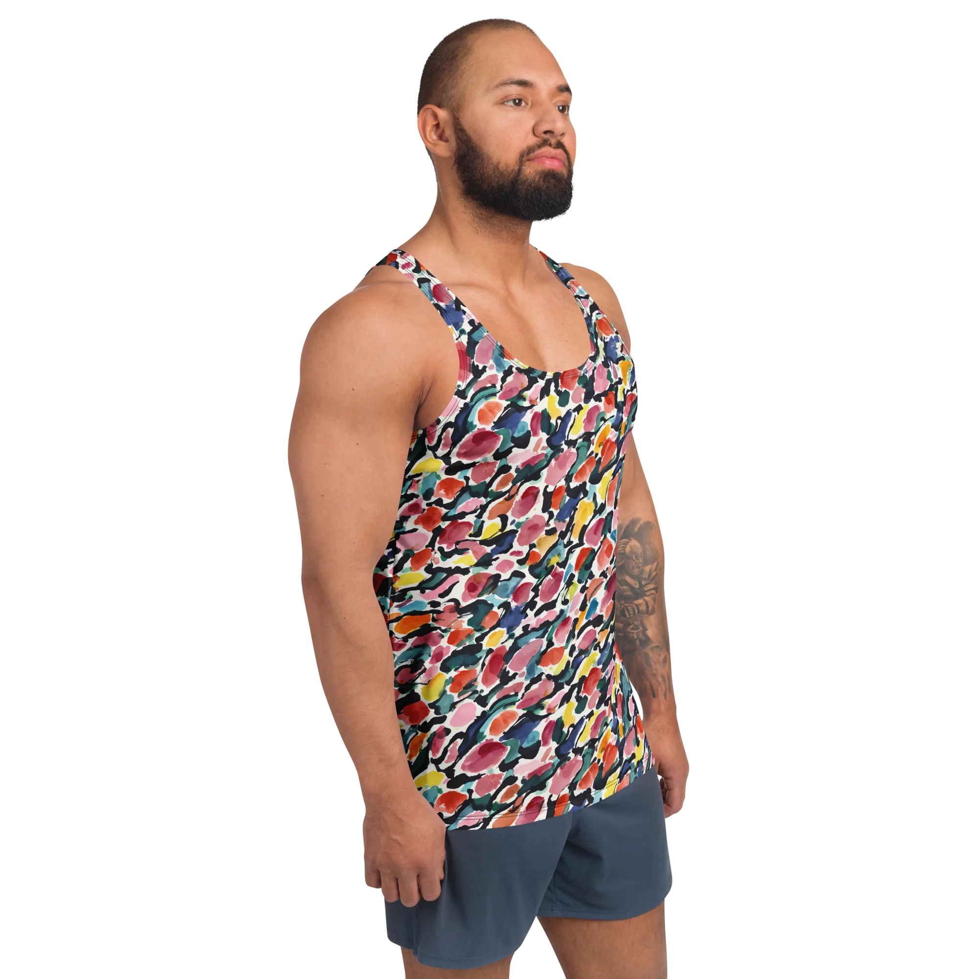 Painted Velocity on Men's Tank Top — Front print
