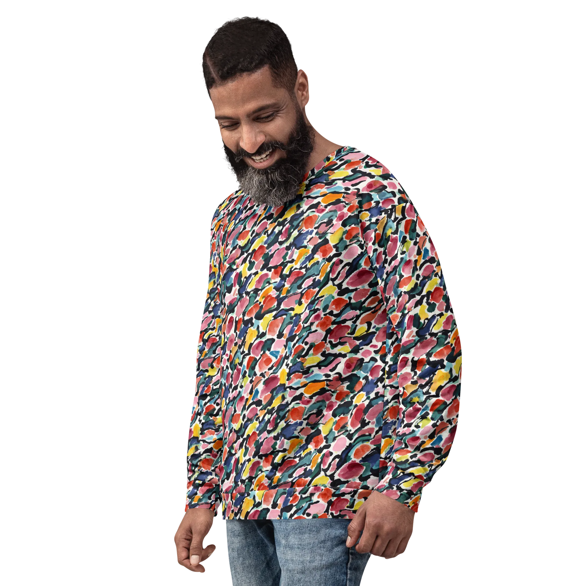 Painted Velocity on Sweatshirt — Left sleeve