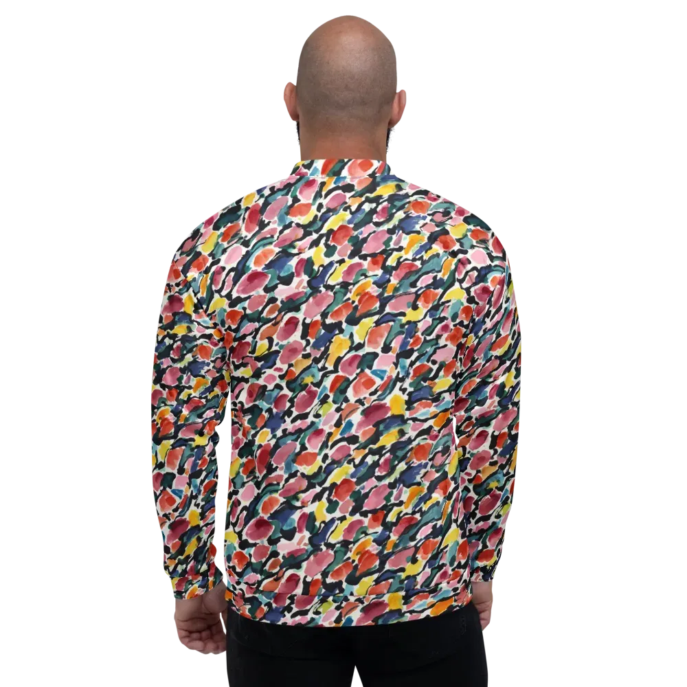 Painted Velocity on Bomber Jacket — Back