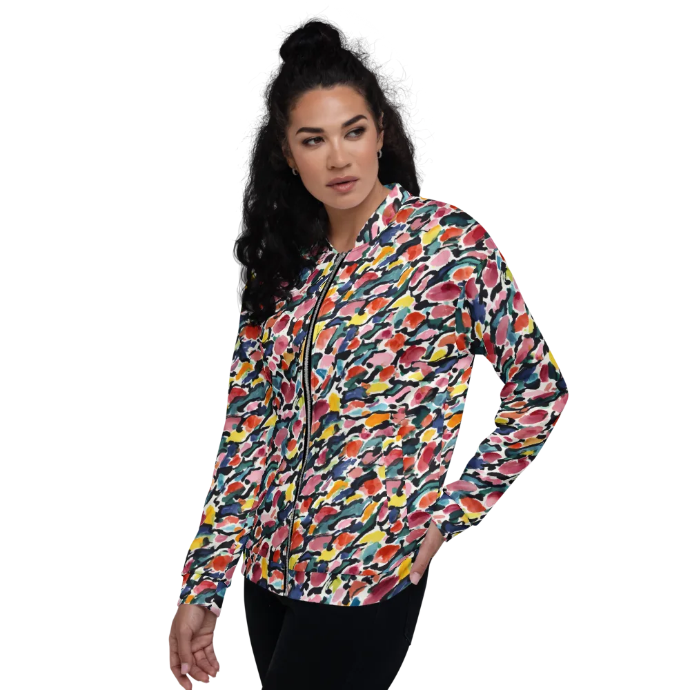 Painted Velocity on Bomber Jacket — Back print