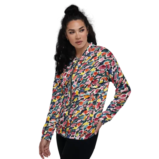 Painted Velocity on a Bomber Jacket